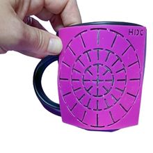 Super Flex mandala stencil set - silicone flexible templates - 2pc - pink