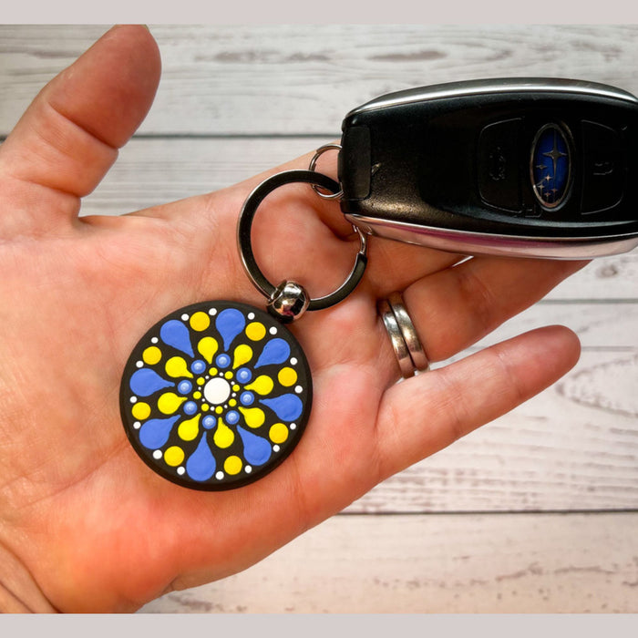 Keyring stencils 3D printed (2 pc) and keyring (5 pc)