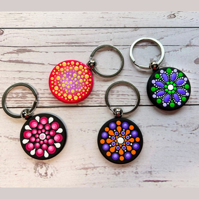 Keyring stencils 3D printed (2 pc) and keyring (5 pc)