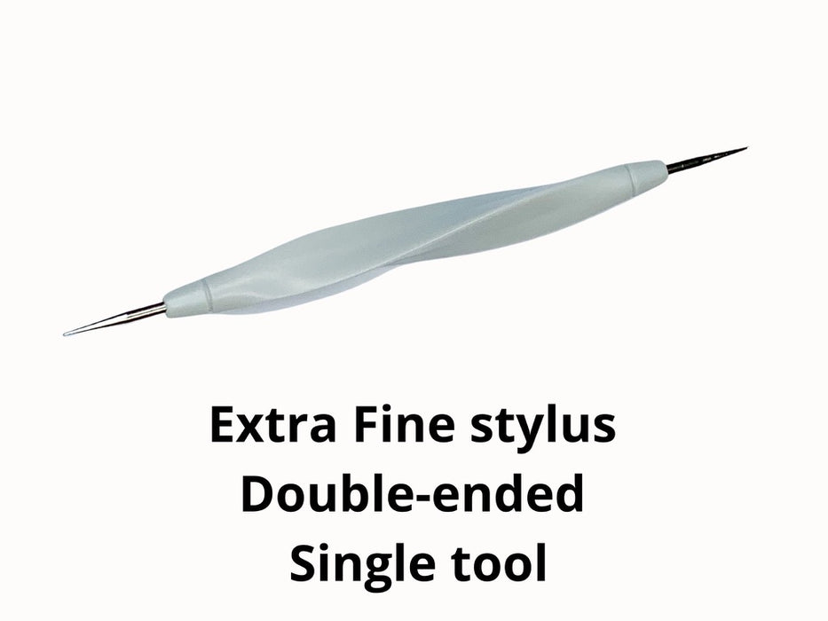 Extra Fine Stylus double ended Single dotting tool - 0.5 & 1mm ends