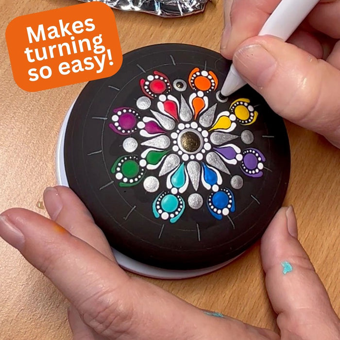 Small Turntable - small lazy susan for dot mandala stone art - painting stand