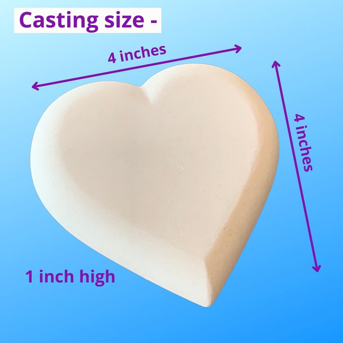 Art Stone Heart Mold - pink