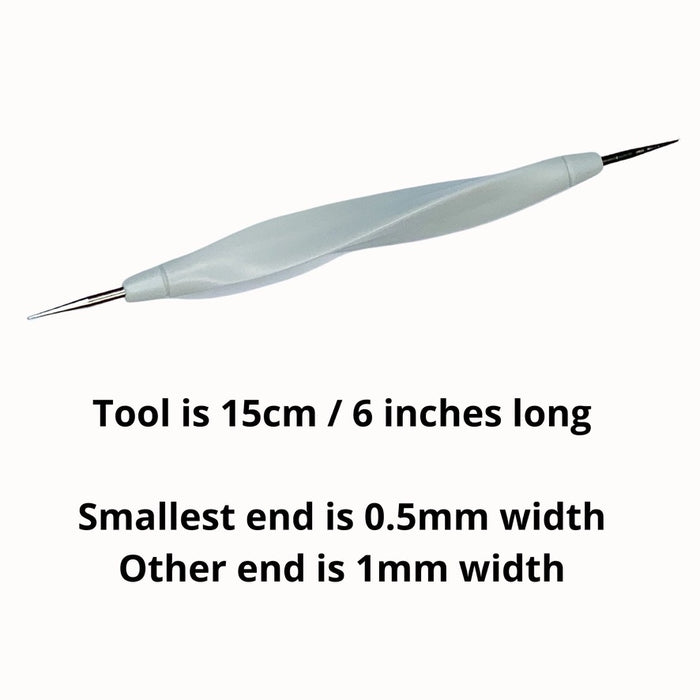 Extra Fine Stylus double ended Single dotting tool - 0.5 & 1mm ends