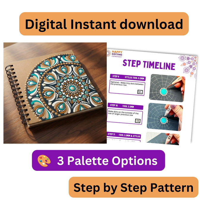 Mandala pattern journal  #008 - PDF
