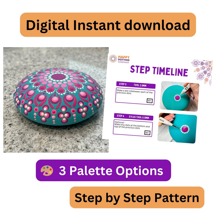Art stone mold #2 pattern  #007 - PDF